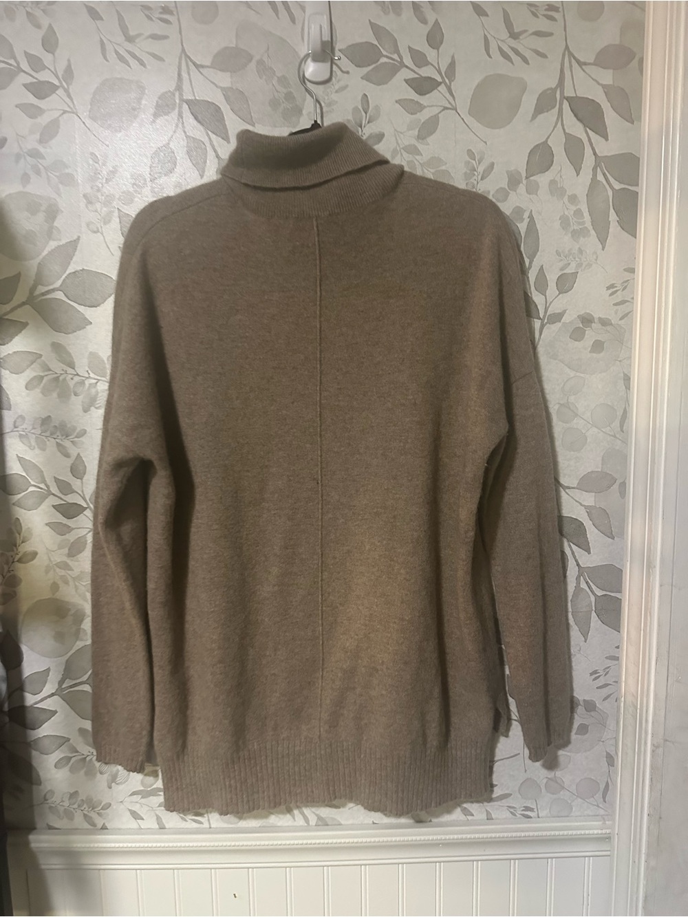 State Cashmere Taupe Turtleneck Sweater - L Wounded bird - Picture 4 of 6